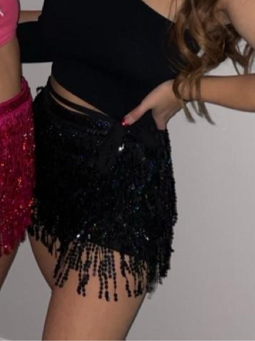 Amazon Black Sequins Skirt